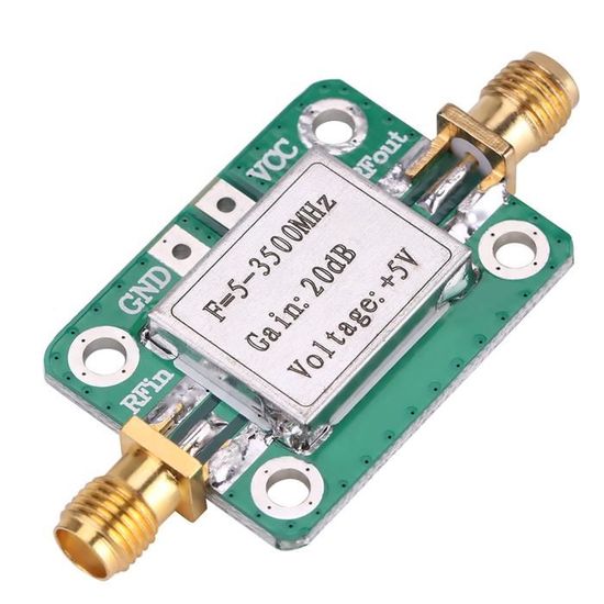 Uadme Amplificateur à Faible Bruit 40dB - Préamplificateur RF 10M à 6GHz Pour Radio FM Et GPS