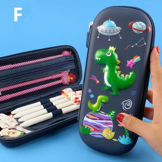 Kawaii Étui École 2 En 1 En Silicone Souple, Porte-stylos De