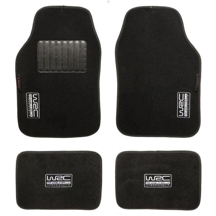 Tapis de sol de voiture sur mesure en/ velours aiguillet/é avec 4/ points de fixation