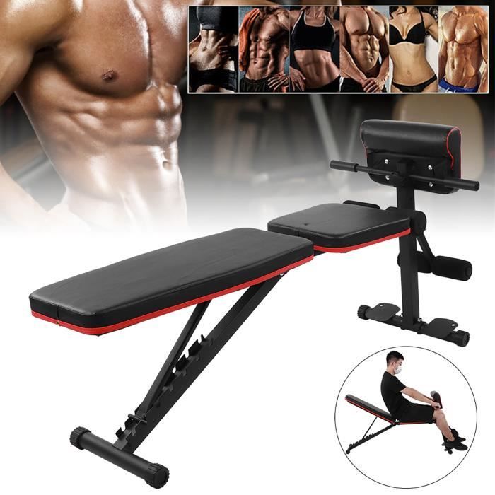 7 Banc abdominal à poids réglable LVL Banc d'haltères de fitness assis à la taille