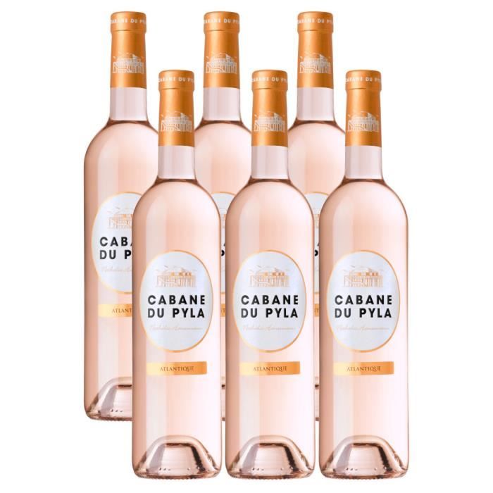 Cabane du Pyla 2021 - IGP Atlantique - Vin Rosé - Carton de 6 bouteilles 75cl