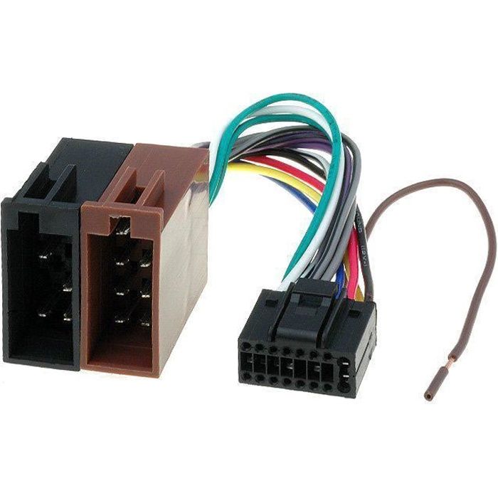 Cable Autoradio Kenwood 16PIN vers ISO