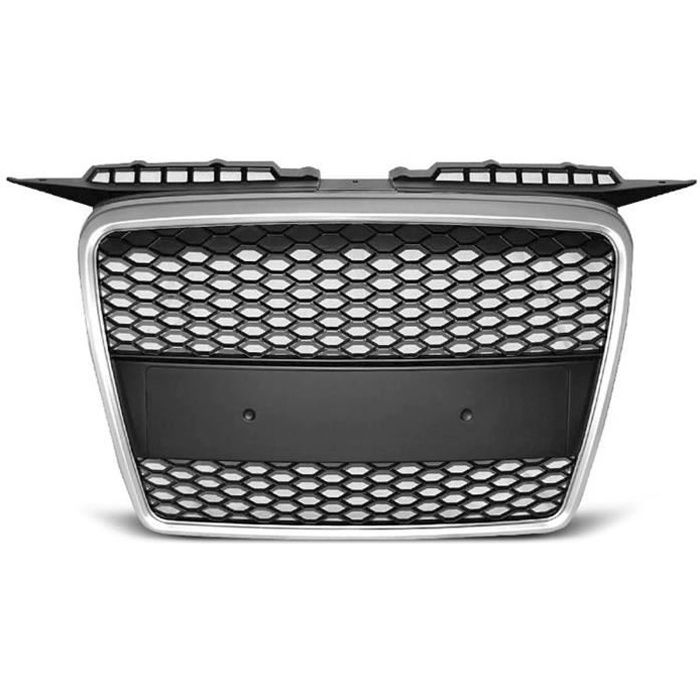 Calandre pour Audi A3 8P 05-08 look Sport argent noir matt