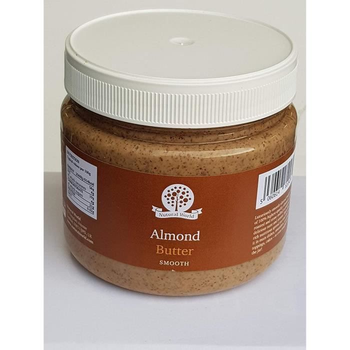 Nutural World - Beurre d'Amande onctueux (1kg) - *** nouvel emballage ***