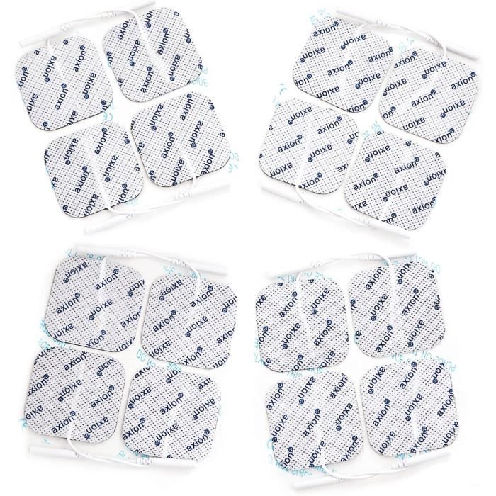 Axion - 16 électrodes 40 x 40 mm - compatible avec les appareils utilisant une connexion à fiches de 2 mm
