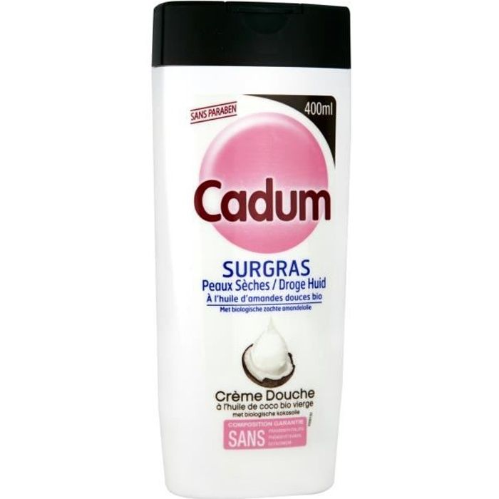 CADUM Crème de douche surgras - Noix de coco - 400 ml