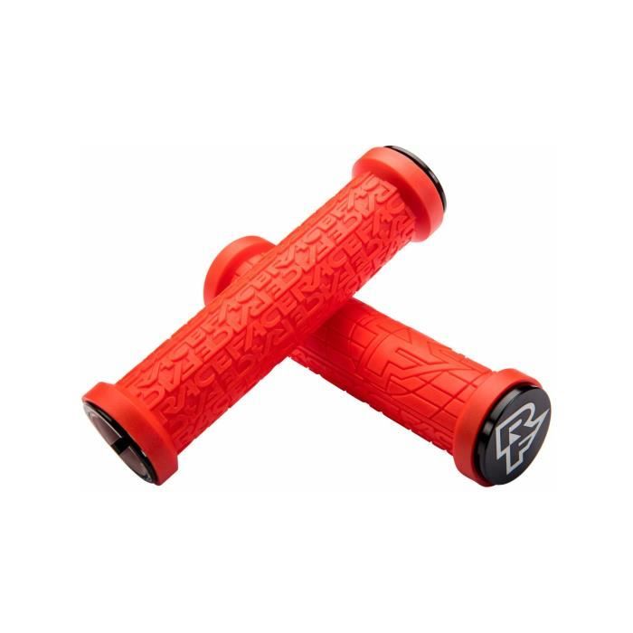 Poignées de Guidon VTT Race Face Lock-On Grippler - 30mm Rouge