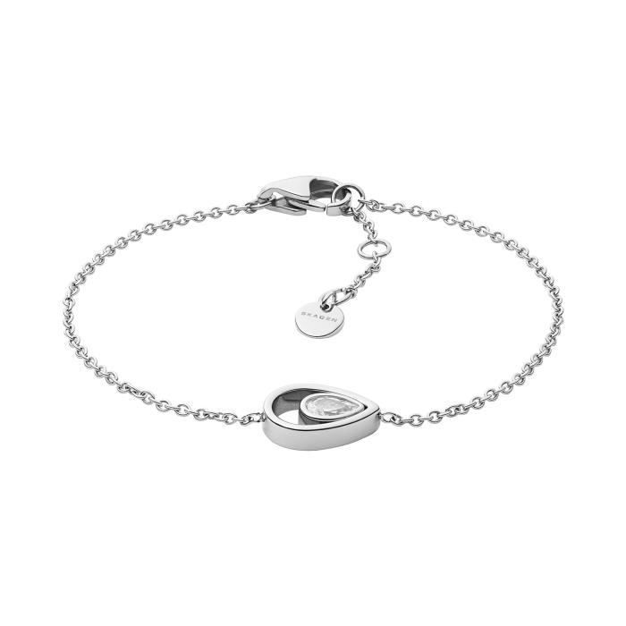 Bracelet femme - SKAGEN - Bracelet Skagen Ellin cristal blanc - Couleur de la matière:Blanc