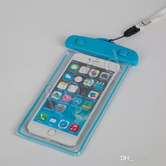 Etui housse etanche Waterproof Case iPhone iPad Samsung Passeport Argent, Couleur: Bleu, Modele: smartphone