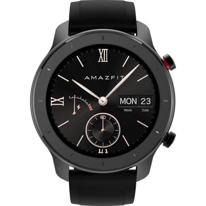 Amazfit GTR-42mm Montre Connectée Noir/Starry Black - Version Europe