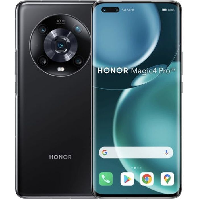 HONOR Magic4 Pro – Smartphone 681 OLED LTPO 120 Hz 5G triple caméra 505064 Mpx batterie 4 600 mAh IP68