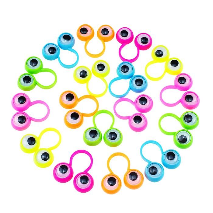 Marionnettes à Doigts, Anneaux En Plastique Avec Yeux Ondulés, Jouets Pour Enfants, Cadeaux De Fête Pour Bébé, Jeux De Blagues Pratiques, Cadeaux Amusants Pour Enfants, 5 à 20 Pièces