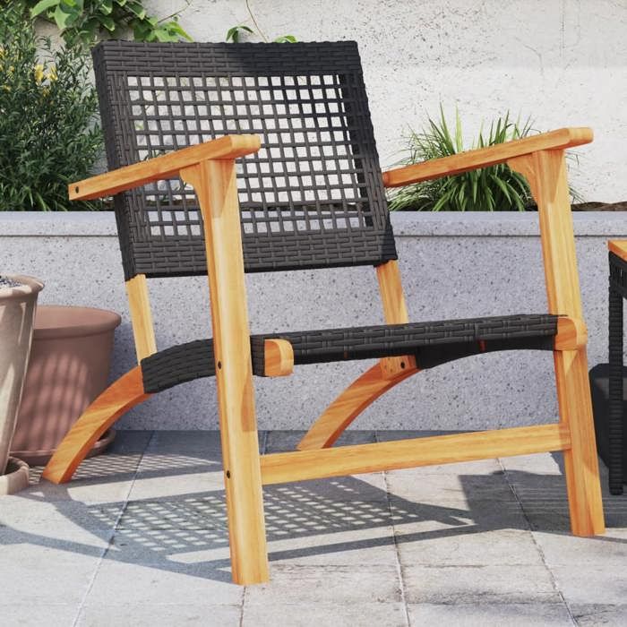 vidaXL Chaises Jardin Lot de 2 Bois - vue 2