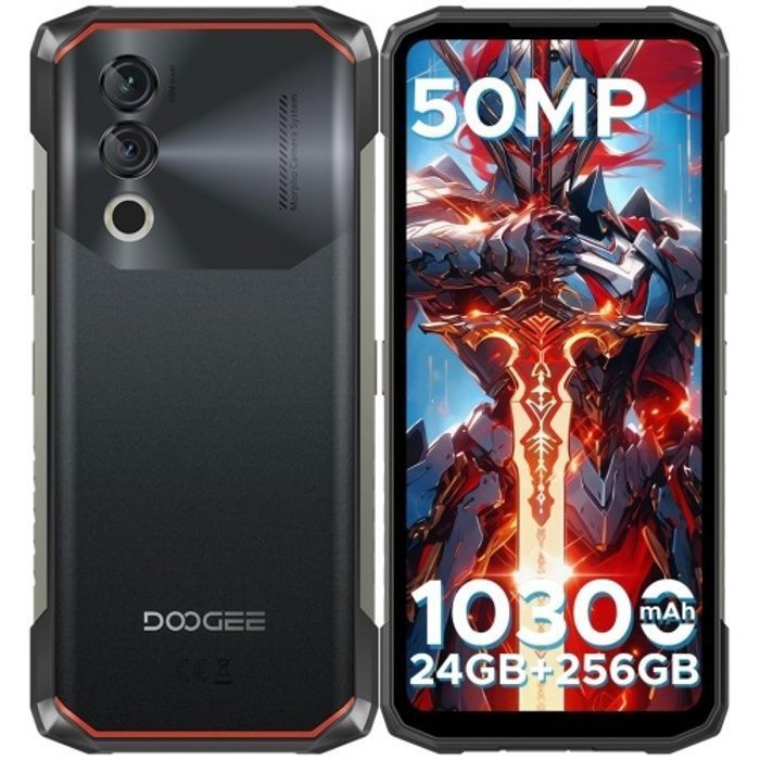 DOOGEE Blade10 Power Smartphone Incassable Android14 - 10300mAh 24GB(6+18)+256GB(2TB) 6.6 HD+90Hz Unisoc T615 NFC-Noir