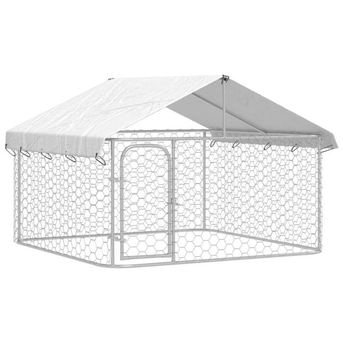 CLOUD Chenil extérieur avec toit - élégant Design - 200x200x150 cm CHYNEW6457278
