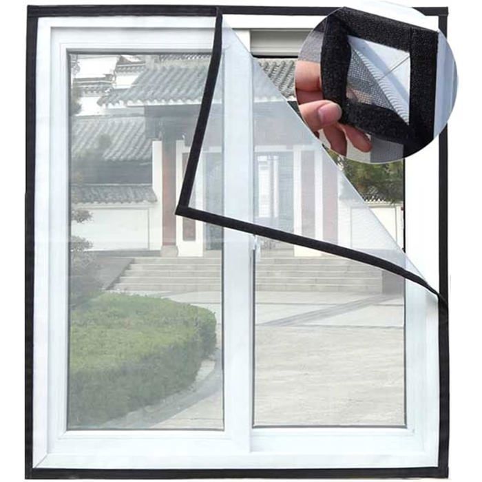Filet de protection pour chat - moustiquaire autocollante transparente 130 x 150 cm