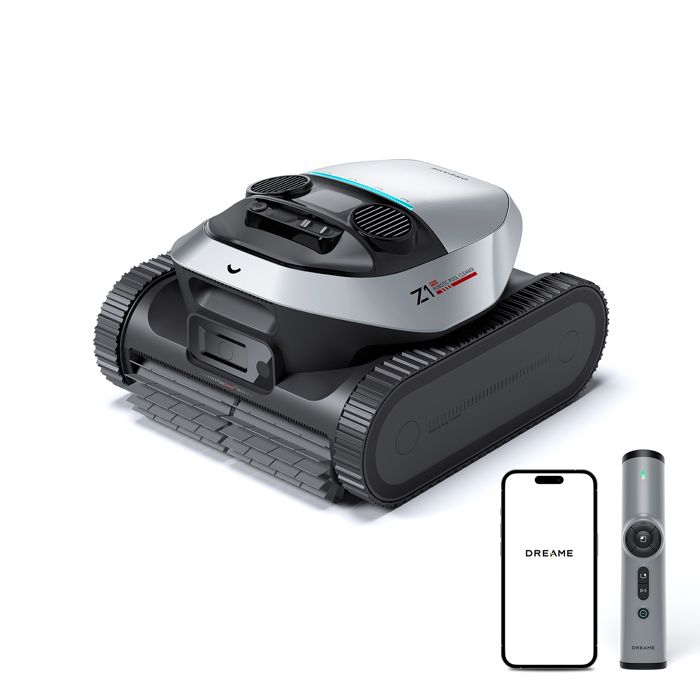 DREAME Robot de Piscine  Z1 Pro robot nettoyeur piscine sans fil, d&eacute;tection avanc&eacute;e de la piscine, aspiration puissante, pour piscines hors-sol et enterr&eacute;es de 200㎡ 