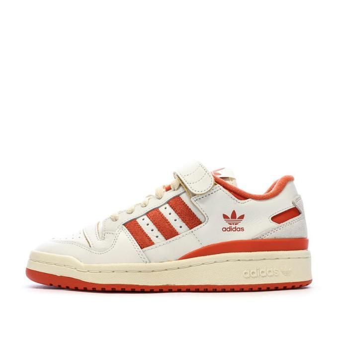 Baskets Blanches/Rouges Homme Adidas Forum 84 Rouge - Cdiscount Chaussures