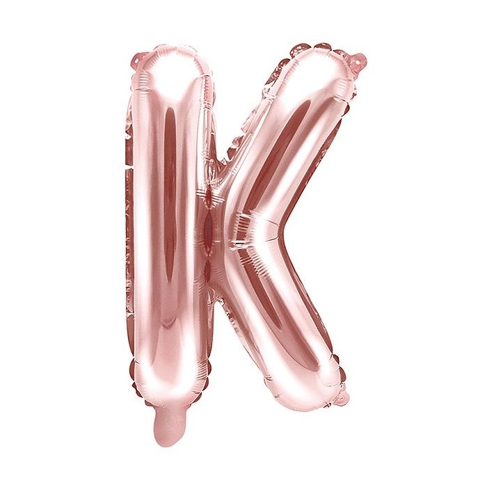 Ballon Gonflable Rose Gold Lettre K 35 cm