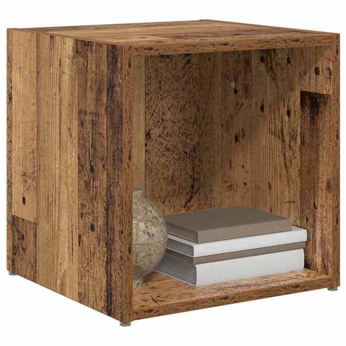 SOLDES DHIVER®Banc TV - meuble hifi - Marron Ensemble meuble TV - Lot de 4 - Bois Ancien - 37 x 35 x 375 cm - 80274