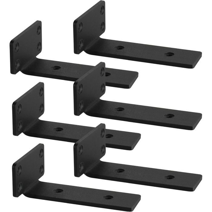 Equerre Etagere Murale equerre fixation 15cm Support etagere murale Equerre Charge Lourde Support étagère Murale Lot de 6