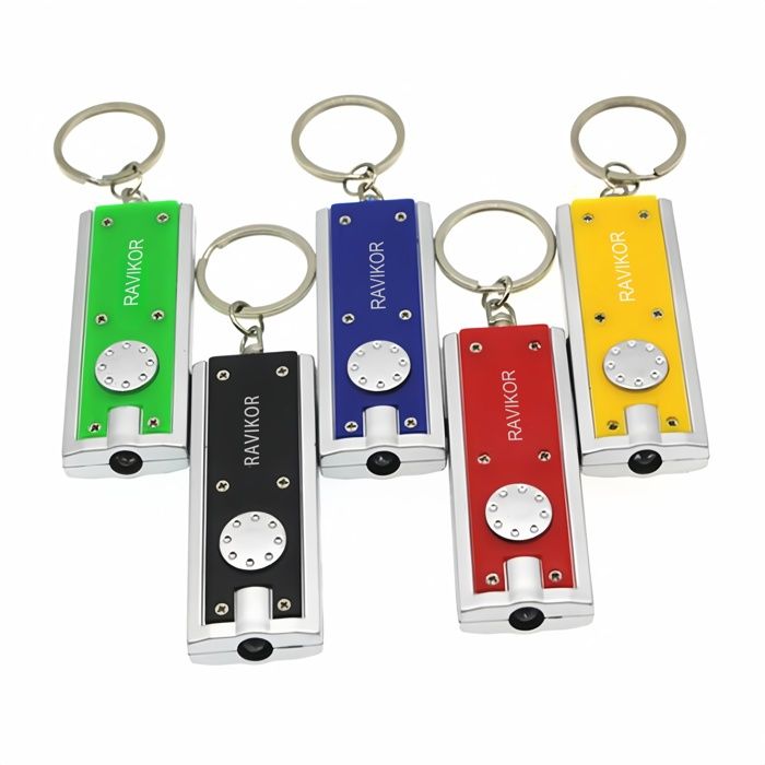 porte-clés - RAVIKOR - 54g ABS Lampe LED pour porte-clés Éclairage de secours Porte-clés en forme de carte à jouer Pendentifs