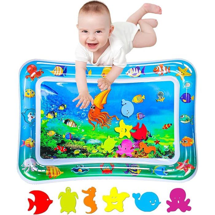 Tapis d&rsquo;Eau B&eacute;b&eacute; &ndash; Tapis d&rsquo;&Eacute;veil Sensoriel Gonflable sans BPA