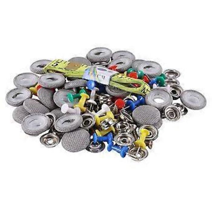 Lot de 30 vis de fixation pour ciel de toit de voiture clips de fixation rivets à pression boutons de réparation gris