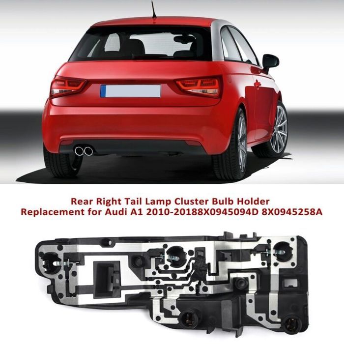 Support dampoule de remplacement pour feu arrière droit pour Audi A1 2010-2018 8X0945094D 8X0945258A