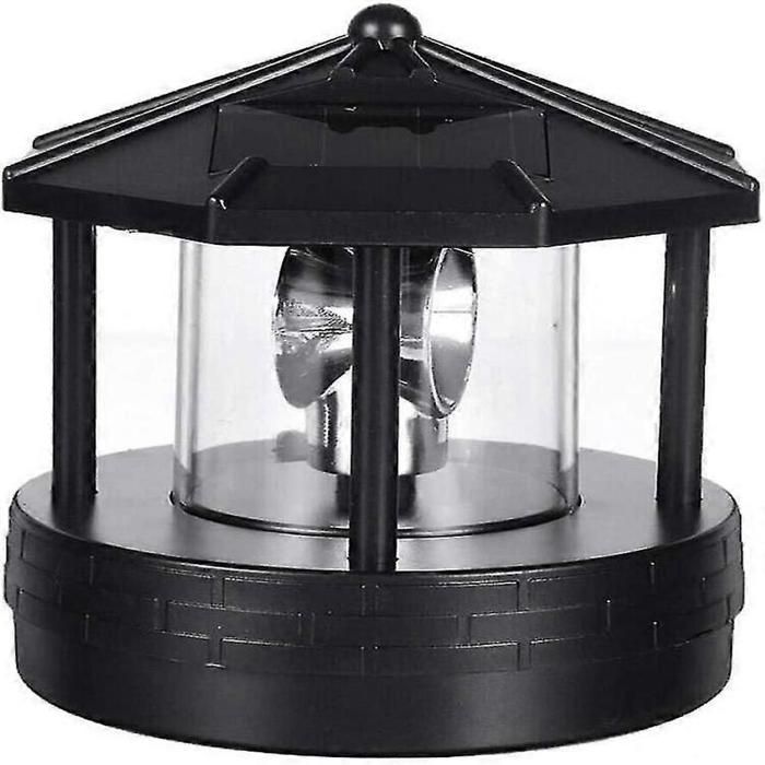 Balise solaire rotative à LED lampe fumigène dextérieur compatible avec terrasse cour et aménagement paysager