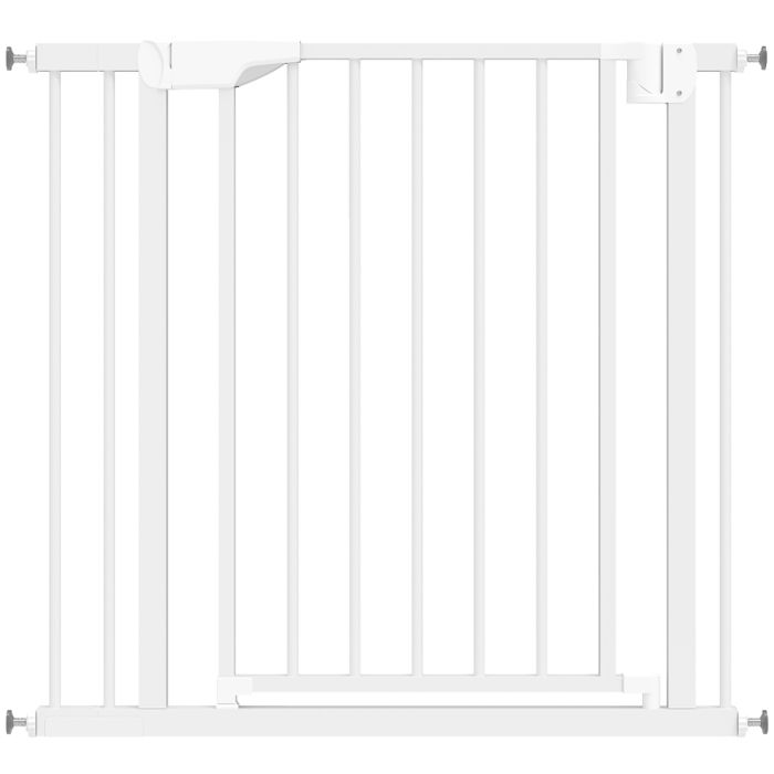 Barrière de sécurité enfant sans perçage - Fermeture automatique - Dimensions ajustables 76-89 cm - Hauteur 76 cm