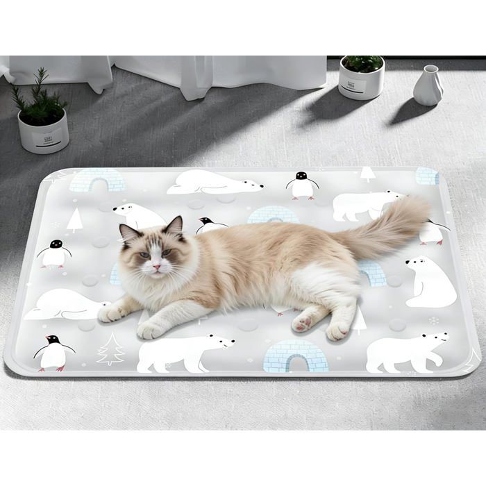 Tapis de refroidissement pour animaux compagnie rempli deaucoussinet en gel activé sous pression chiens et chatsdurable