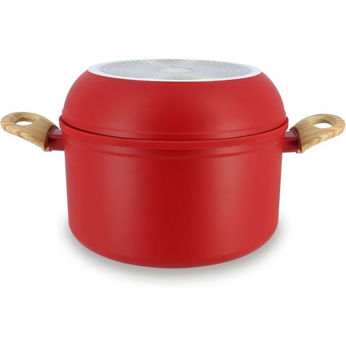 Batterie De Cuisine Empilable-Gamme The Super Ball-98% DAluminium Recyclé-Compact-Revêtement Céramique Antiadhésif-Tous Feux Dont