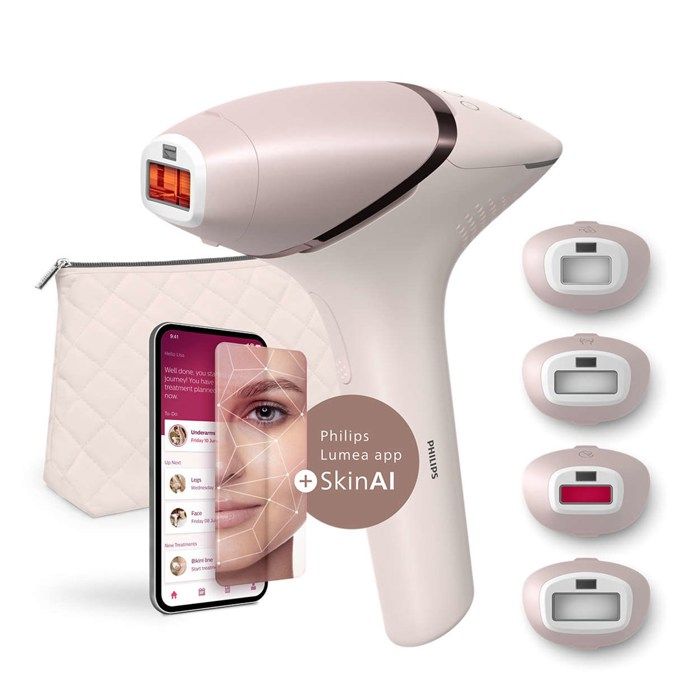 Épilateur Lumière Pulsée IPL Philips BRI97600 sans Fil Têtes Visage et Corps - vue 2