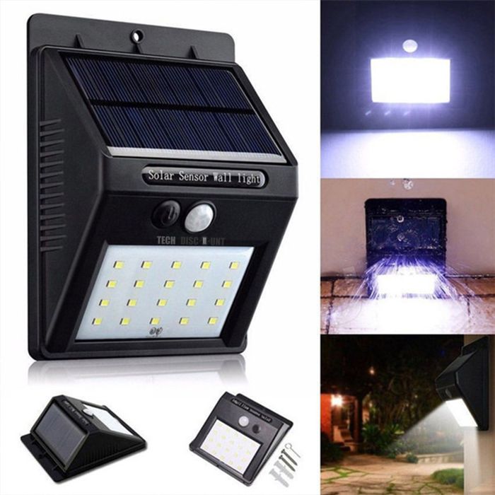 16 led lampe - Fenvox - solaire extérieure/eclairage solaires dextérieur/lanterne de jardin-noir 12 5 x 9 x 5 cm