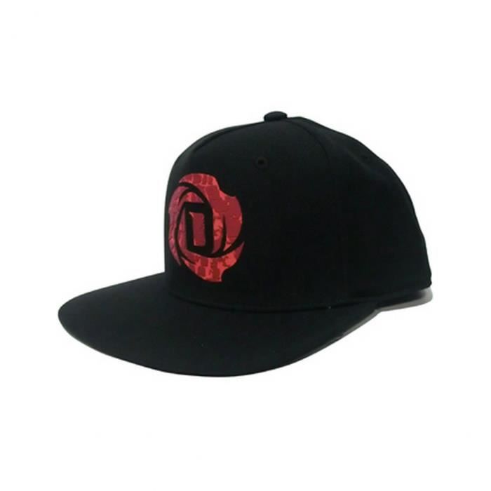 Casquette adidas D Rose 5.0 Snapback noir bordeaux rouge fonc