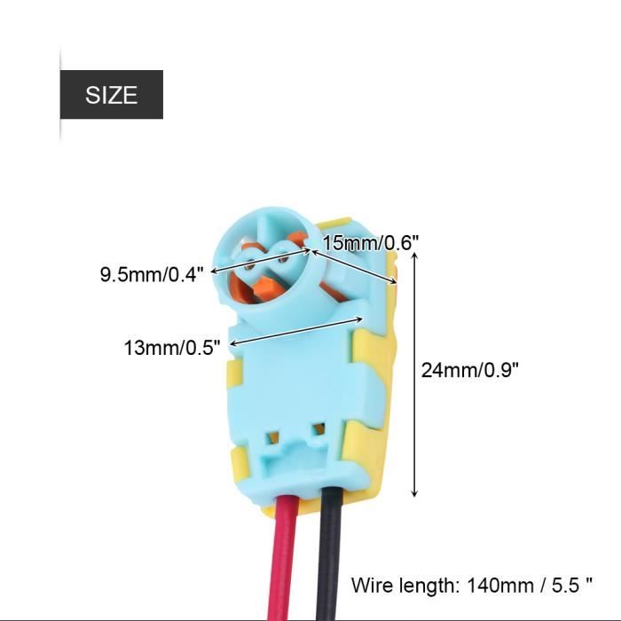 Akozon Connecteur d'airbag Tbest Airbag Connector, 2 pcs plastic metal