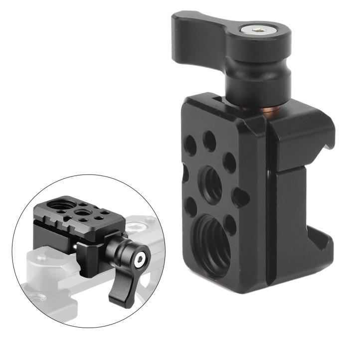 Pince OTAN à Dégagement Rapide - Alliage Aluminium Avec Filetage 1/4" Et 3/8" | Pour Rails ARRI, Micros, Lumières