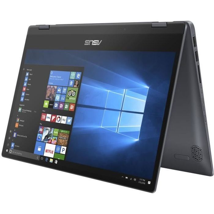 Top achat PC Portable ASUS VivoBook Flip14 TP412FA-EC495R - Intel Core i3-10110U 8 Go SSD 256 Go 14" LED Tactile Full HD Wi-Fi AC/Bluetooth Webcam pas cher