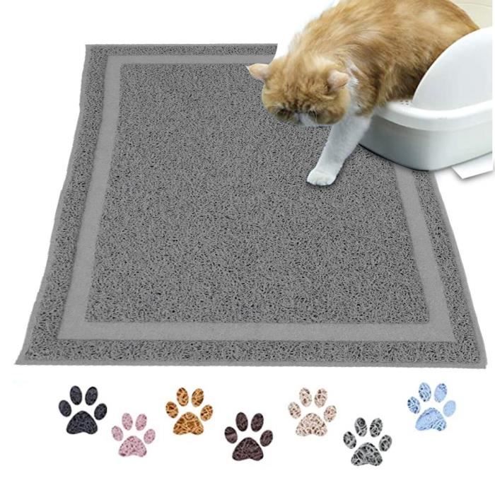 Tapis De Litiere Anti Fuite Pvc Pour Animaux De Compagnie Accessoires Pour Articles De Toilette Pour Chats Cdiscount