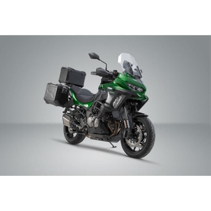 Protection pot d'échappement moto SW-Motech Kawasaki Versys 1000 (18-). - noir/argent - TU