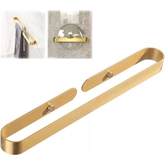 2 Porte-Torchon Cuisine Adhésif Kaki - Support Serviette Mural Sans Perçage