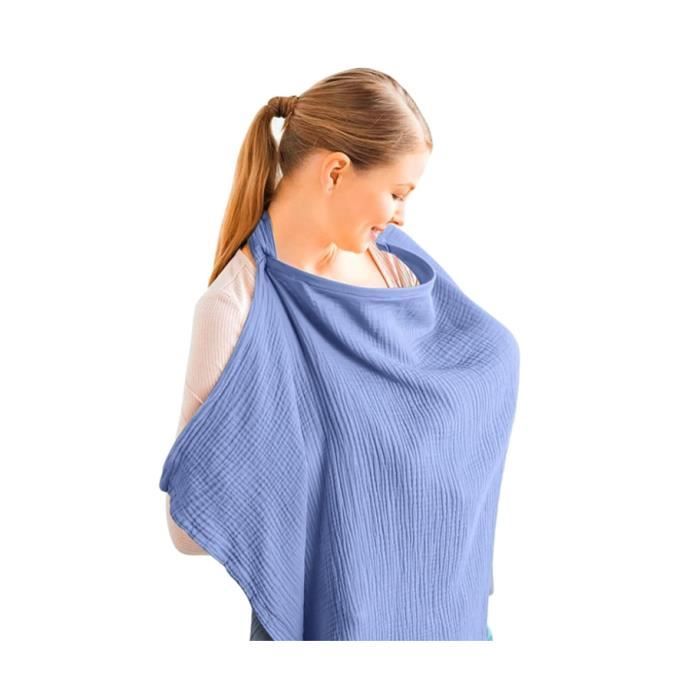 Tablier Allaitement, Cape Allaitement, 76 x 110 cm, écharpe allaitement douce et respirante, en coton, housse Beige - Prêt-à-Porter