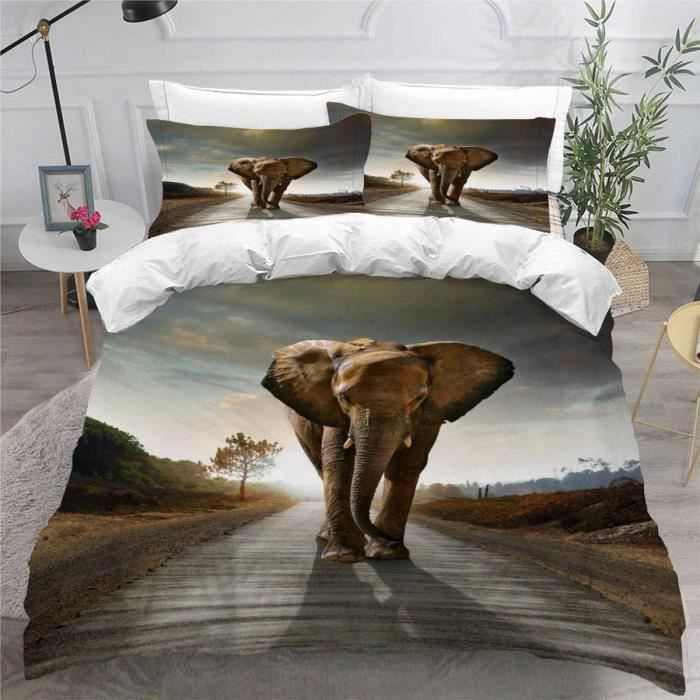 Herding Babybest Parure Lit Hiver Little Friends - Housse Couette 100x135cm + Taie 40x60cm - 100% Coton Flanelle