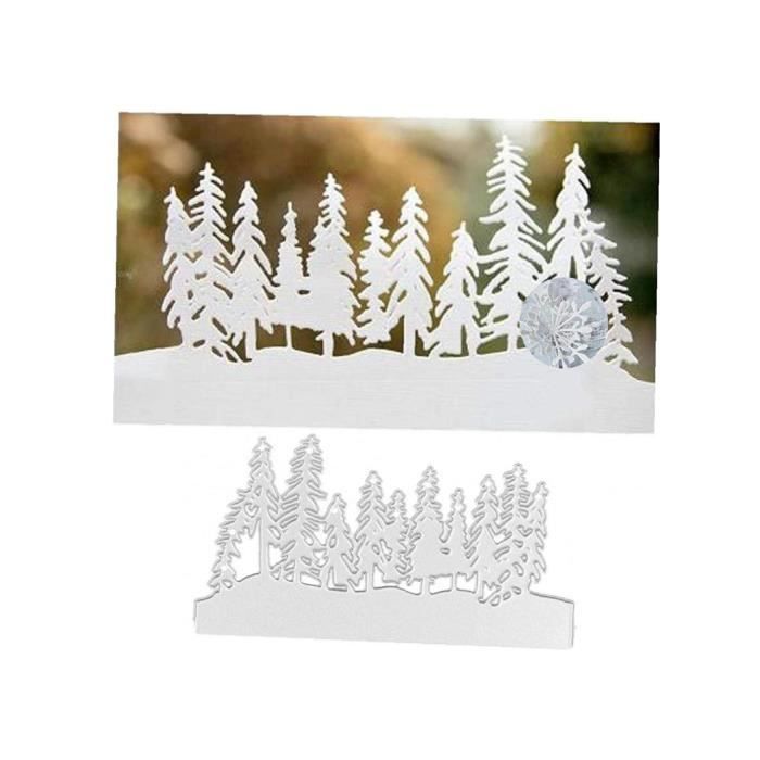 2Pcs Matrice Découpe Noël Etoile 3D Métal Pochoir Cutting Dies Bricolage Cadeau Décoration Suspendue Ornement Sapin Plafond Fenêtre (B