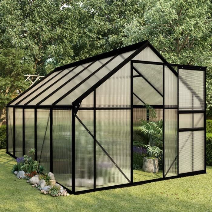 serre polycarbonate avec base cdiscount