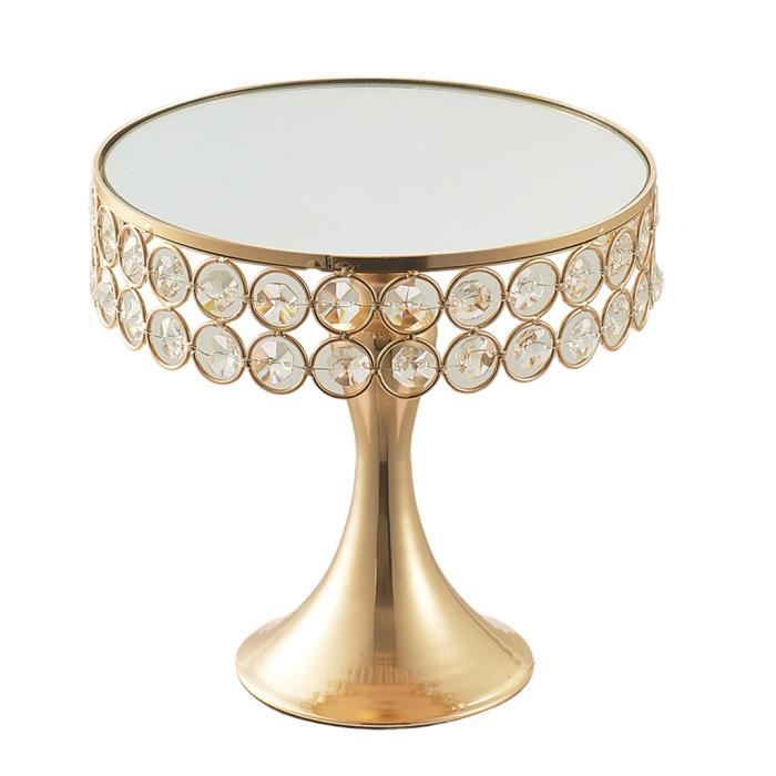 Plateau De Présentoir De Gâteau De Surface En Miroir Centres De Fête De  Mariage 20 Cm De Diamètre - Cdiscount Maison