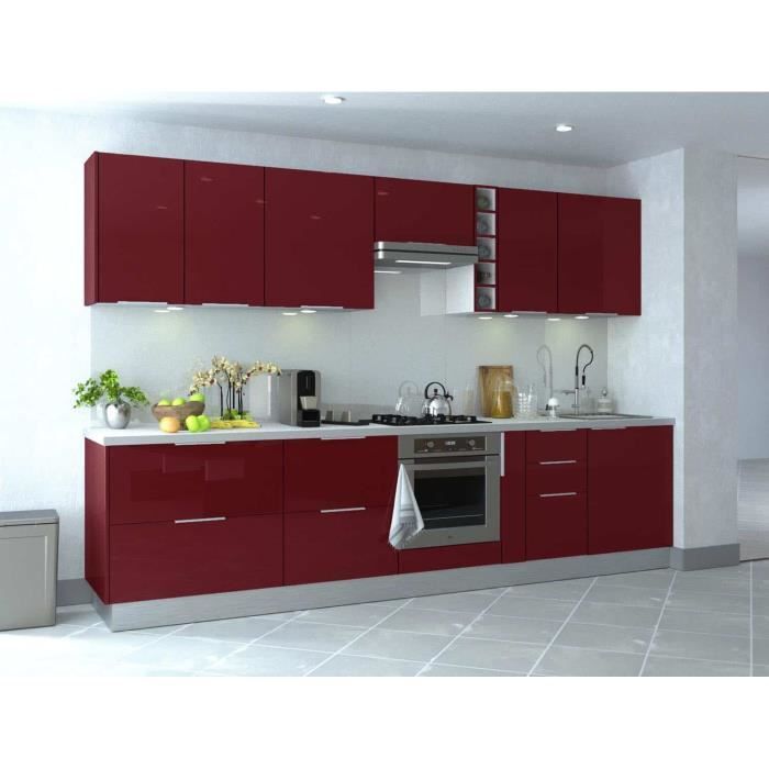 cuisine type 9 315cm bordeaux cuisine complete achat vente cuisine complete cuisine type 9 315cm cdiscount