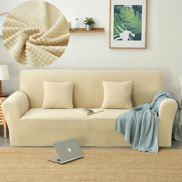 Housse de canapé extensible en jacquard élasthanne imperméable avec