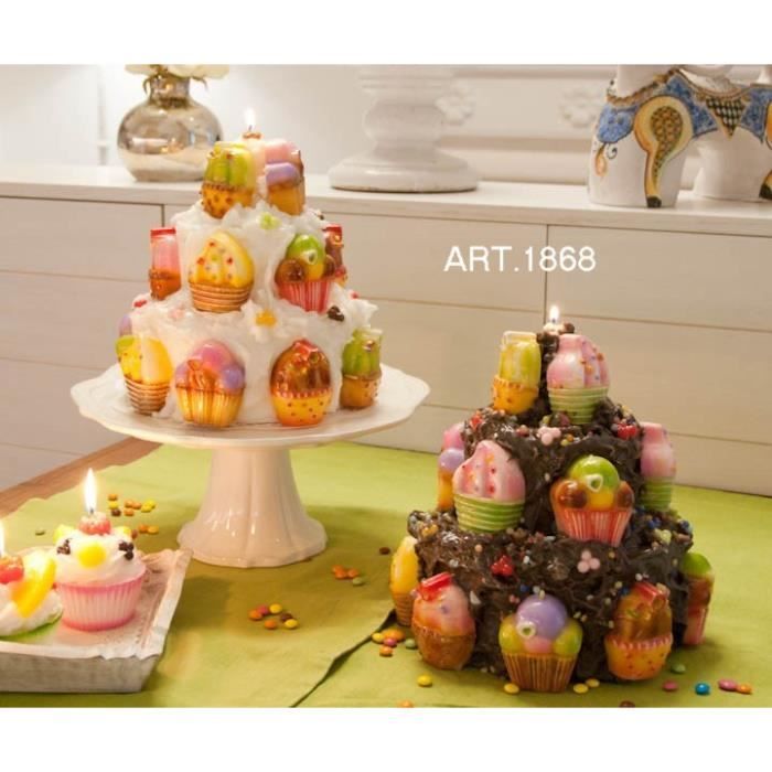 Seigneurs Introna Bougies 1868 Forme Bougie Artisan Gateau Muffin Diametre 23cm Hauteur 27cm 1 Piece Cdiscount Maison